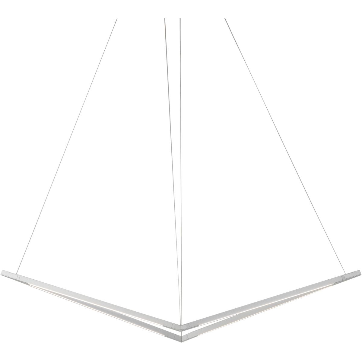 Koncept ZBP-16-B-SW-SIL-CNP Z-Bar LED 10.5 inch Silver Pendant Ceiling Light, Bird